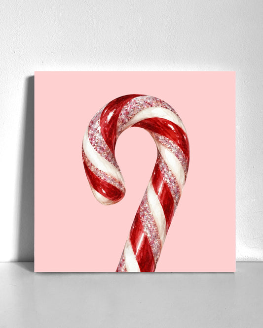 Candy Cane Bedazzle Canvas Kit
