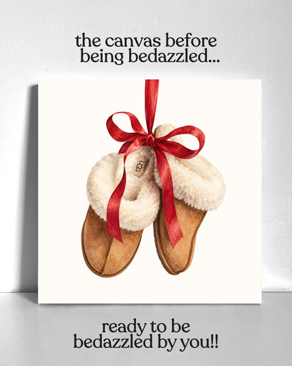 Christmas Uggs Bedazzle Canvas Kit Bedazzle Canvas Kit