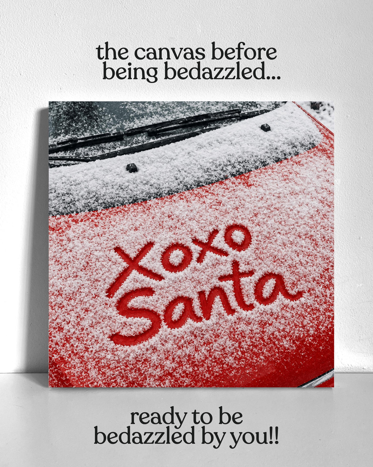 XoXo Santa Bedazzle Canvas Kit