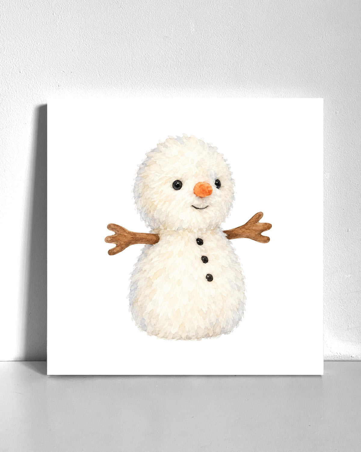 Snowman Plushie Bedazzle Canvas Kit