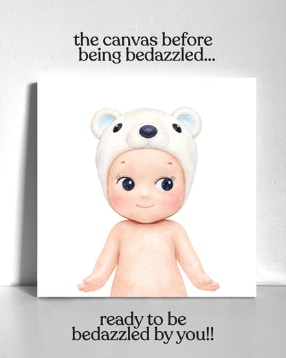 Polar Bear Sonny Bedazzle Canvas Kit
