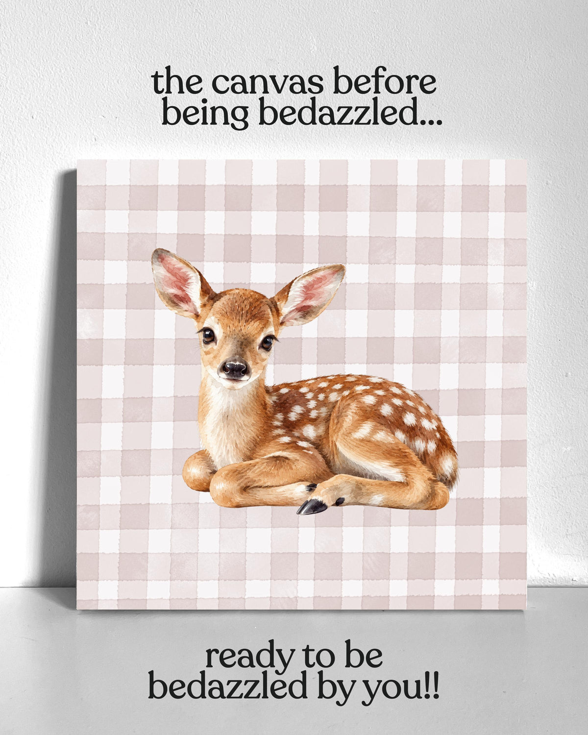 Baby Deer Bedazzle Canvas Kit