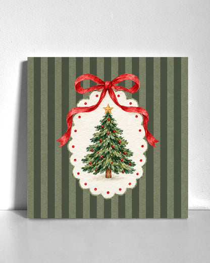 Traditional Christmas Tree Bedazzle Canvas Kit