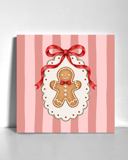 Traditional Gingerbread Bedazzle Canvas Kit