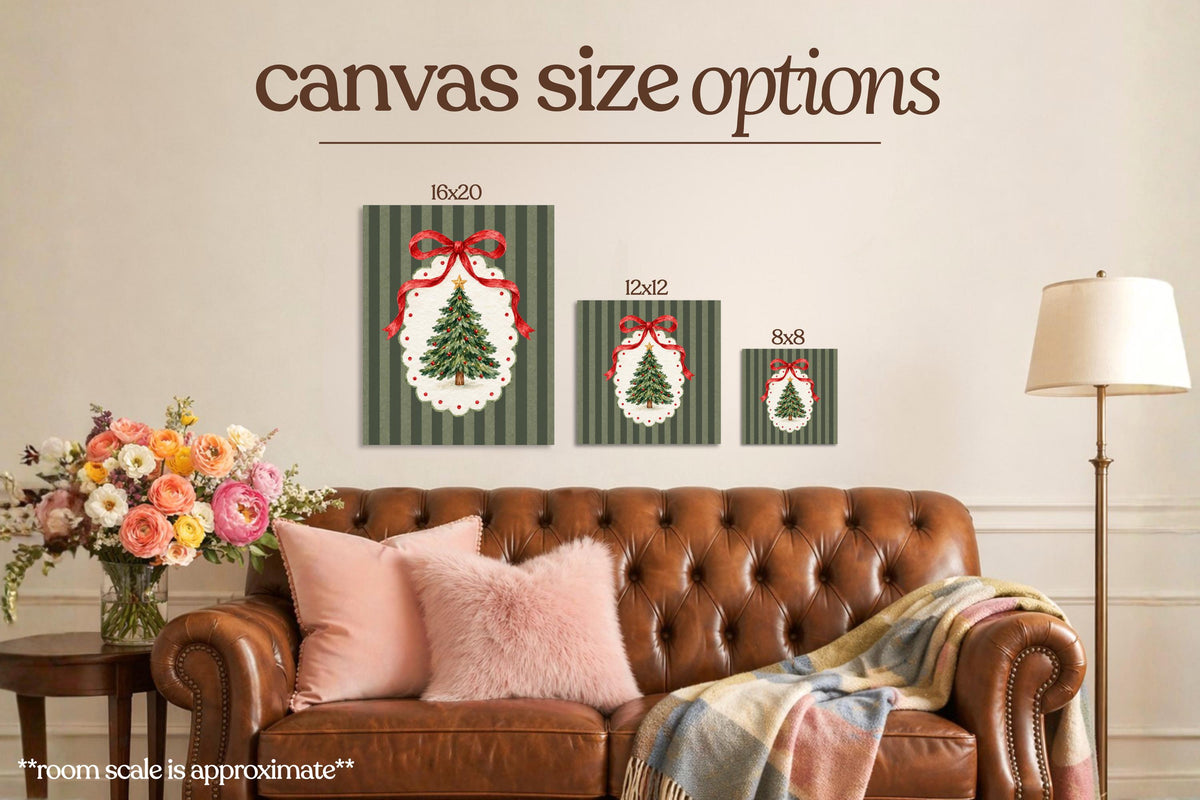 Traditional Christmas Tree Bedazzle Canvas Kit
