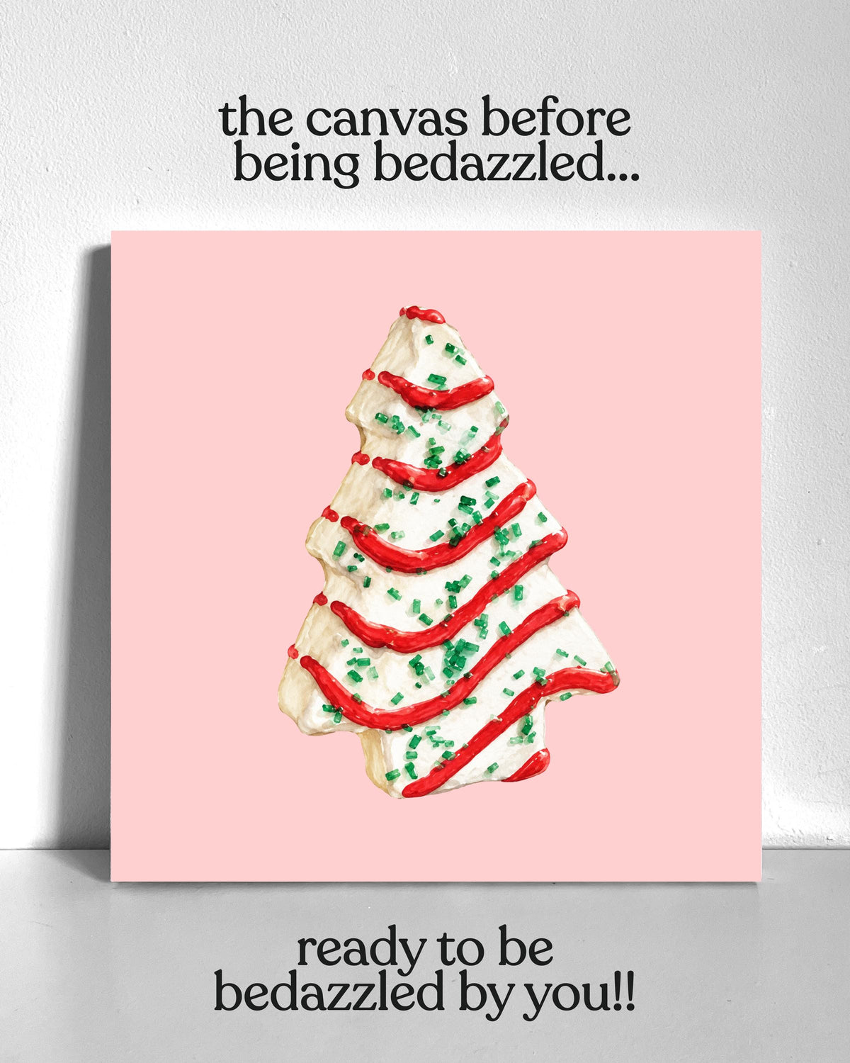 Tree Cake Bedazzle Canvas Kit