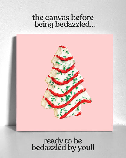 Tree Cake Bedazzle Canvas Kit