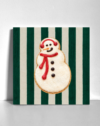 Snowman Cookie Bedazzle Canvas Kit