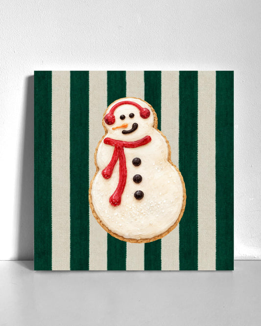 Snowman Cookie Bedazzle Canvas Kit