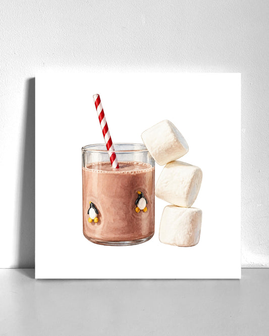 Chocolate Milk & Marshmallows Bedazzle Canvas Kit