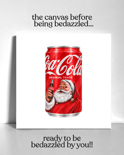 Santa Soda Bedazzle Canvas Kit