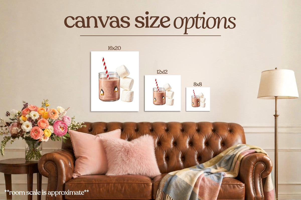 Chocolate Milk & Marshmallows Bedazzle Canvas Kit