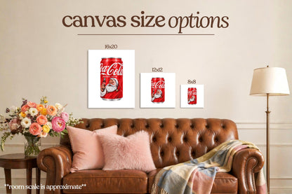 Santa Soda Bedazzle Canvas Kit