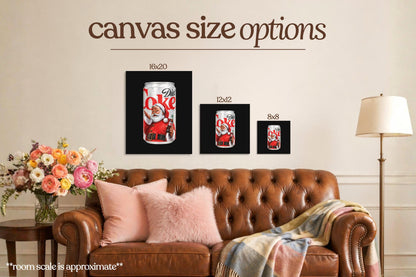 Santa Diet Cola Bedazzle Canvas Kit