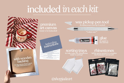 Santa Mug Bedazzle Canvas Kit