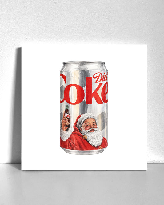 Christmas Diet Cola Bedazzle Canvas Kit