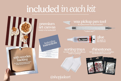 Cozy Cookies Bedazzle Canvas Kit