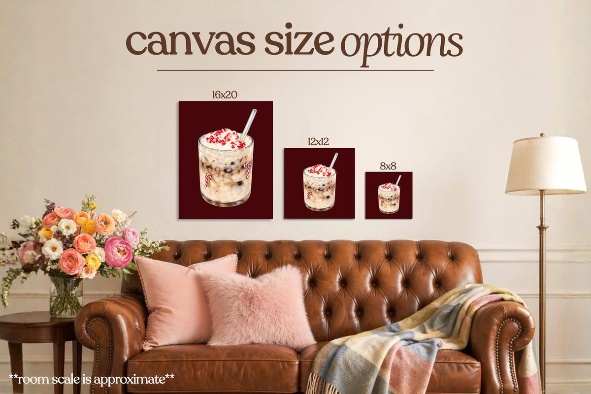 Aesthetic Holiday Drink Bedazzle Canvas Kit