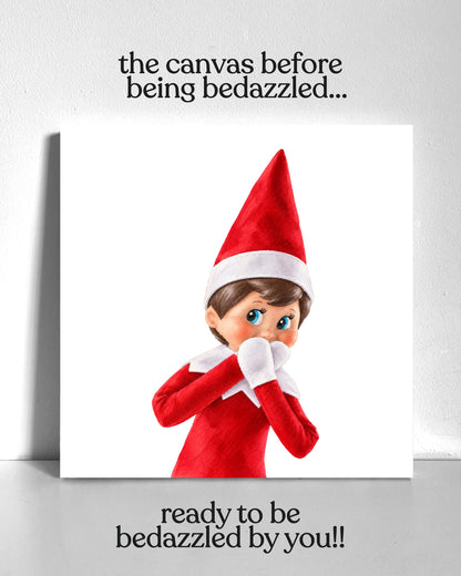 Elf on the Shelf Bedazzle Canvas Kit