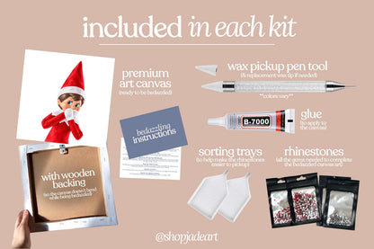 Elf on the Shelf Bedazzle Canvas Kit