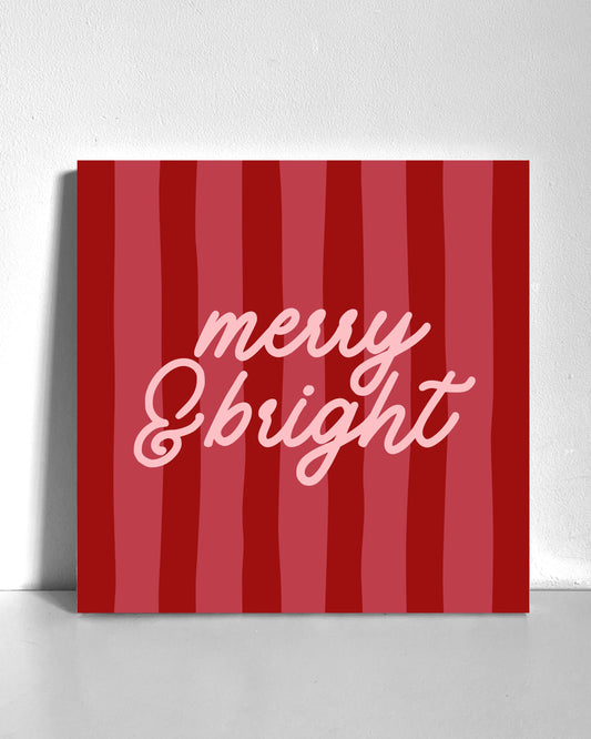 Merry & Bright Bedazzle Canvas Kit