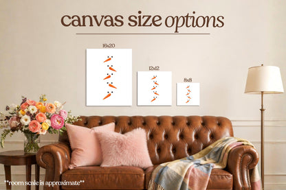 Minimalist Snowman Bedazzle Canvas Kit