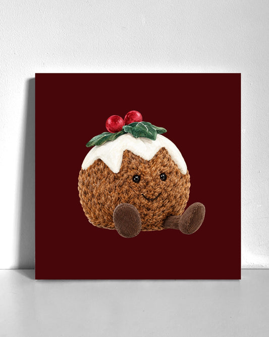 Christmas Pudding Bedazzle Canvas Kit