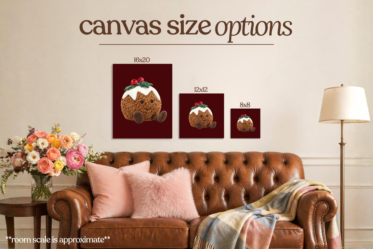 Christmas Pudding Bedazzle Canvas Kit