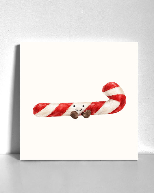 Candy Cane Plushie Bedazzle Canvas Kit