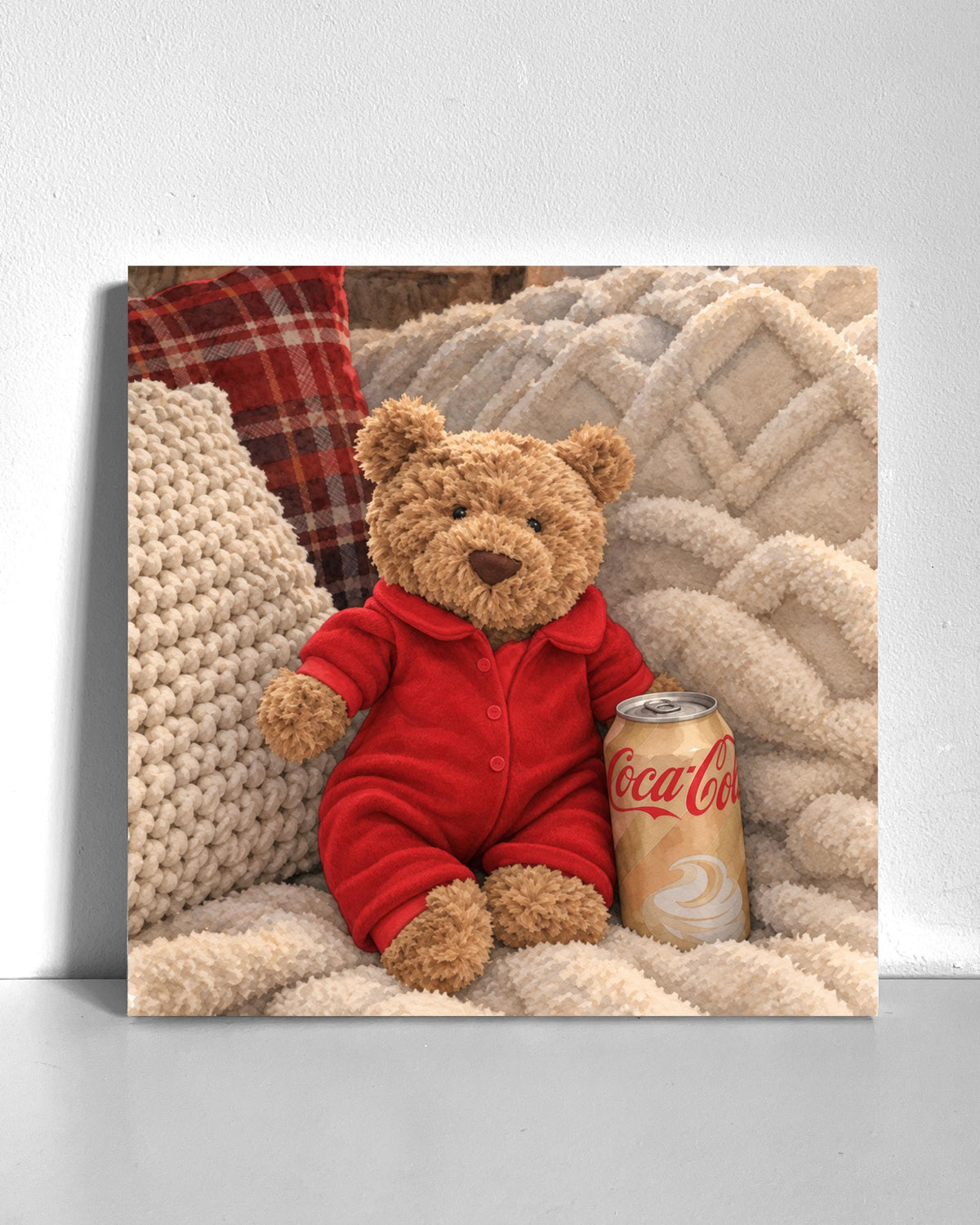 Christmas Bear Bedazzle Canvas Kit