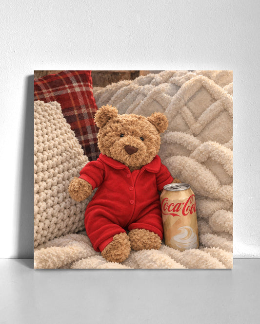 Christmas Bear Bedazzle Canvas Kit