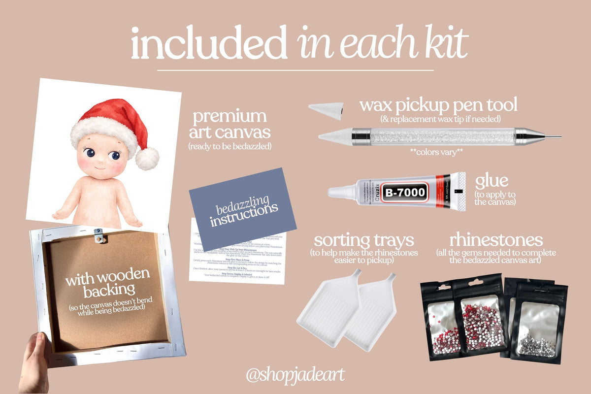 Santa Sonny Bedazzle Canvas Kit