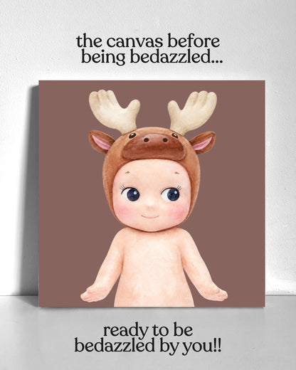 Reindeer Sonny Bedazzle Canvas Kit