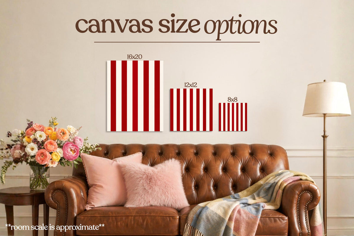 Red Stripes Bedazzle Canvas Kit