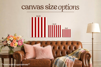Red Stripes Bedazzle Canvas Kit
