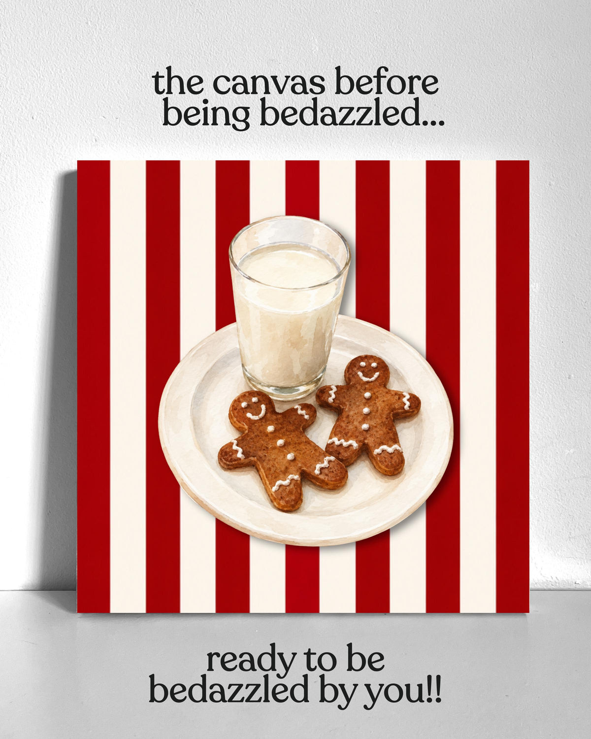 Cookies for Santa Bedazzle Canvas Kit