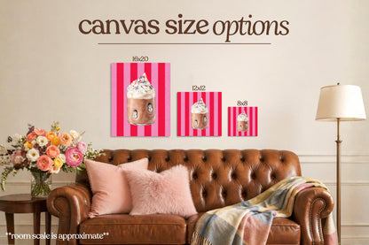 Colorful Snowman Drink Bedazzle Canvas Kit
