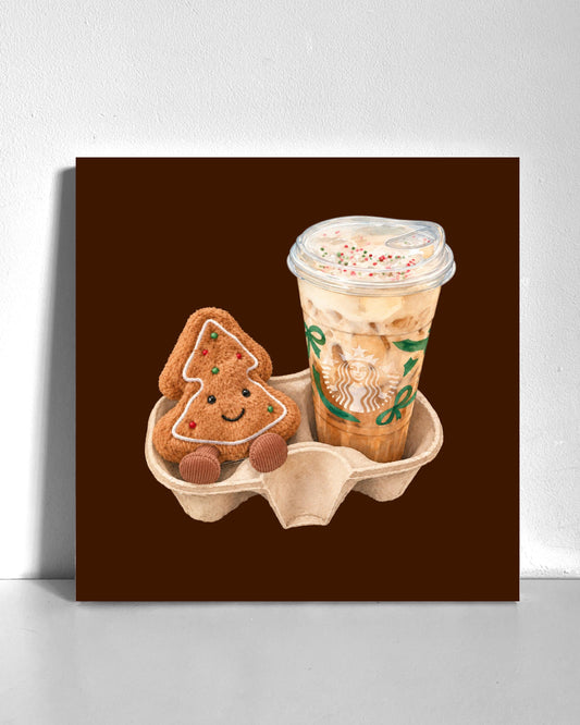 Christmas To-Go Coffee Bedazzle Canvas Kit