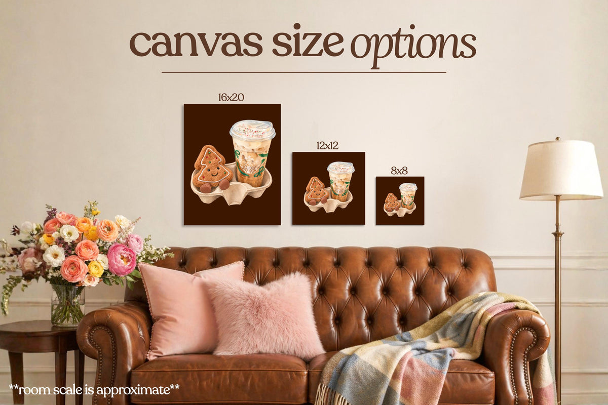 Christmas To-Go Coffee Bedazzle Canvas Kit