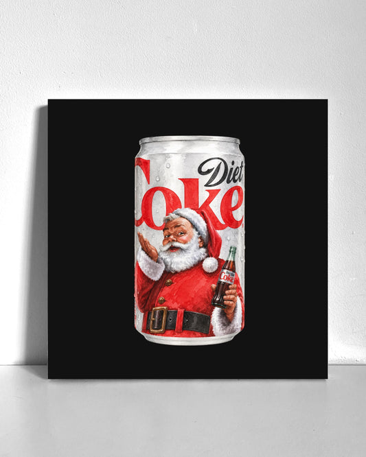 Santa Diet Cola Bedazzle Canvas Kit