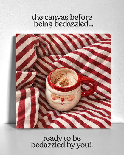 Santa Mug Bedazzle Canvas Kit