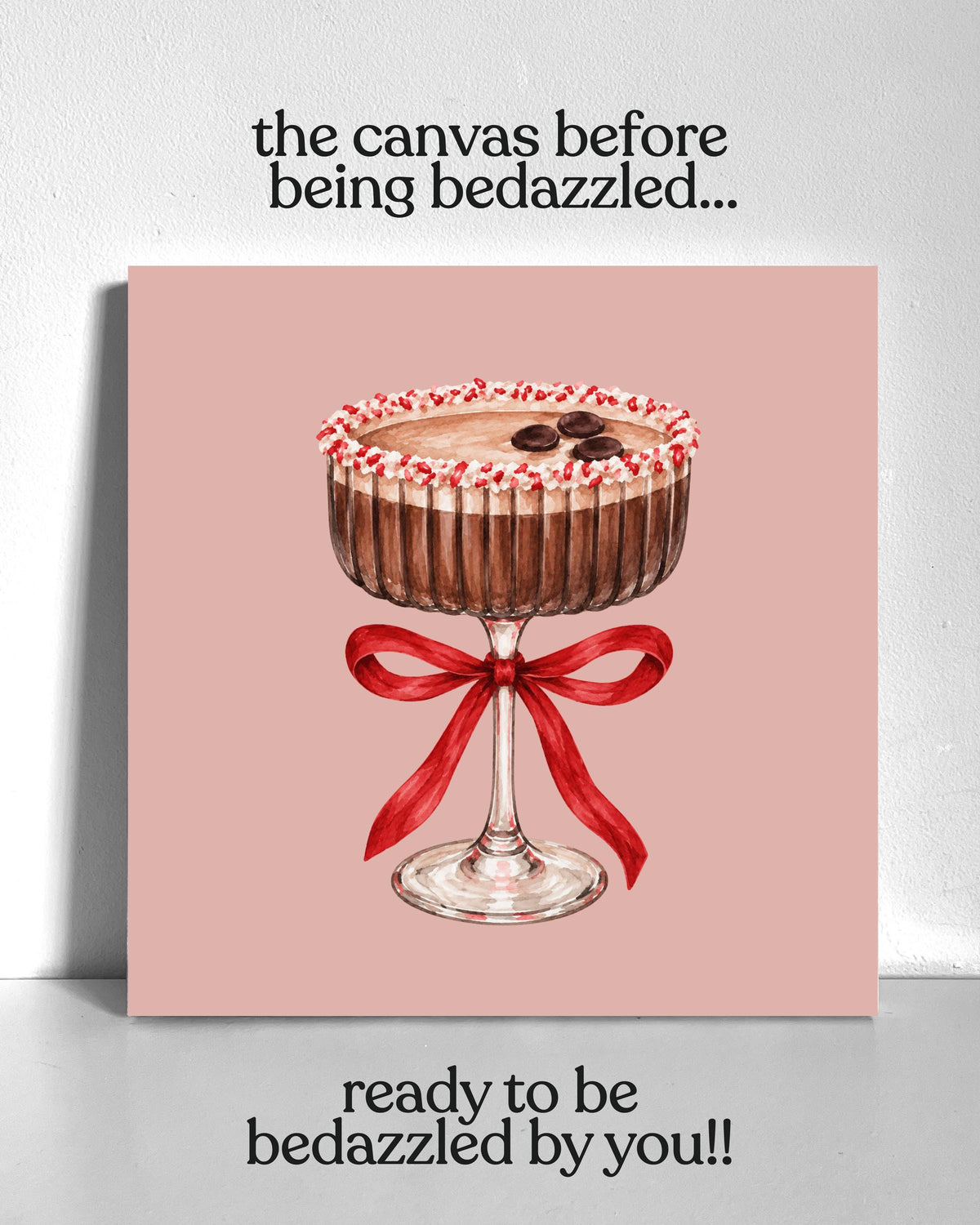 Holiday Mocktail Bedazzle Canvas Kit