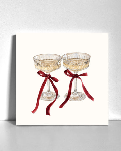 Fancy Holiday Drinks Bedazzle Canvas Kit