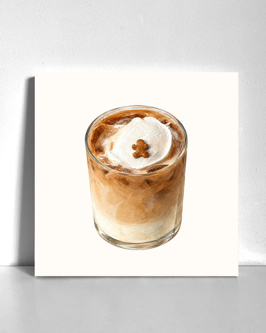 Iced Gingerbread Latte Bedazzle Canvas Kit