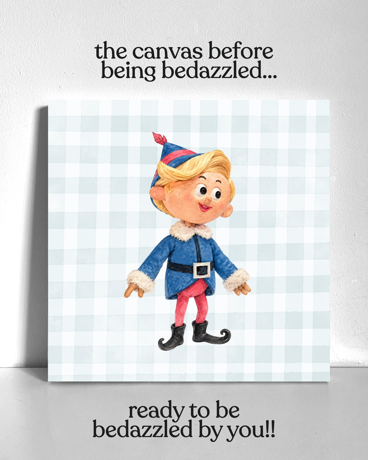 Hermey Elf Bedazzle Canvas Kit