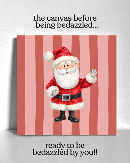 Santa Bedazzle Canvas Kit