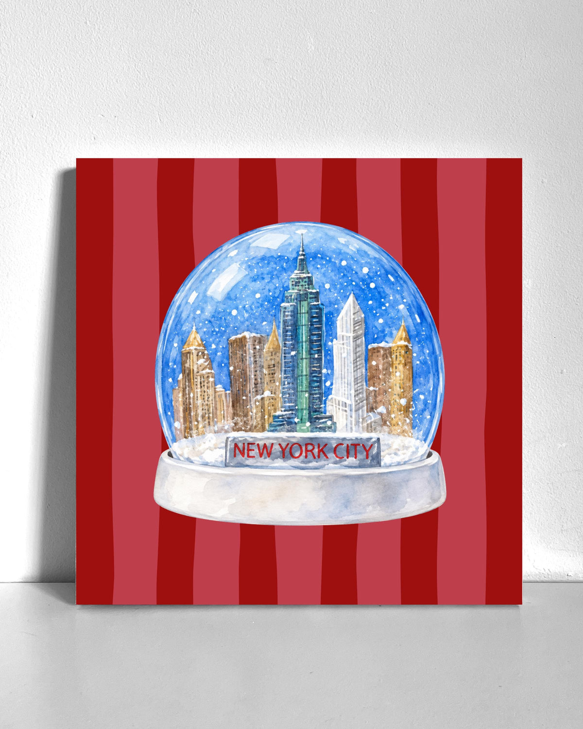 Elf Snowglobe Bedazzle Canvas Kit