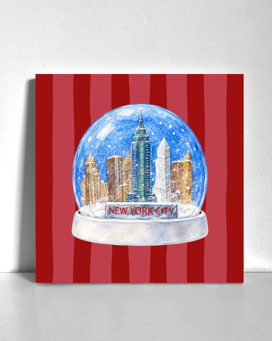 Elf Snowglobe Bedazzle Canvas Kit