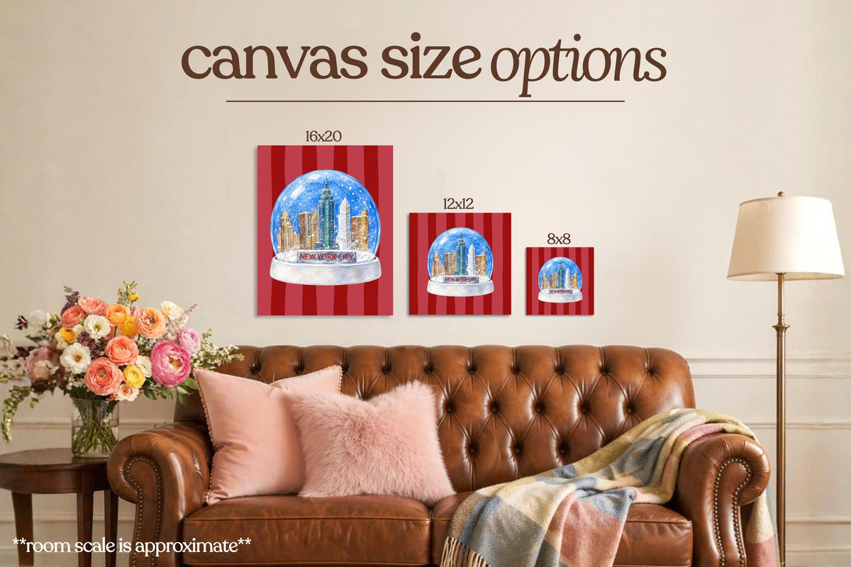 Elf Snowglobe Bedazzle Canvas Kit