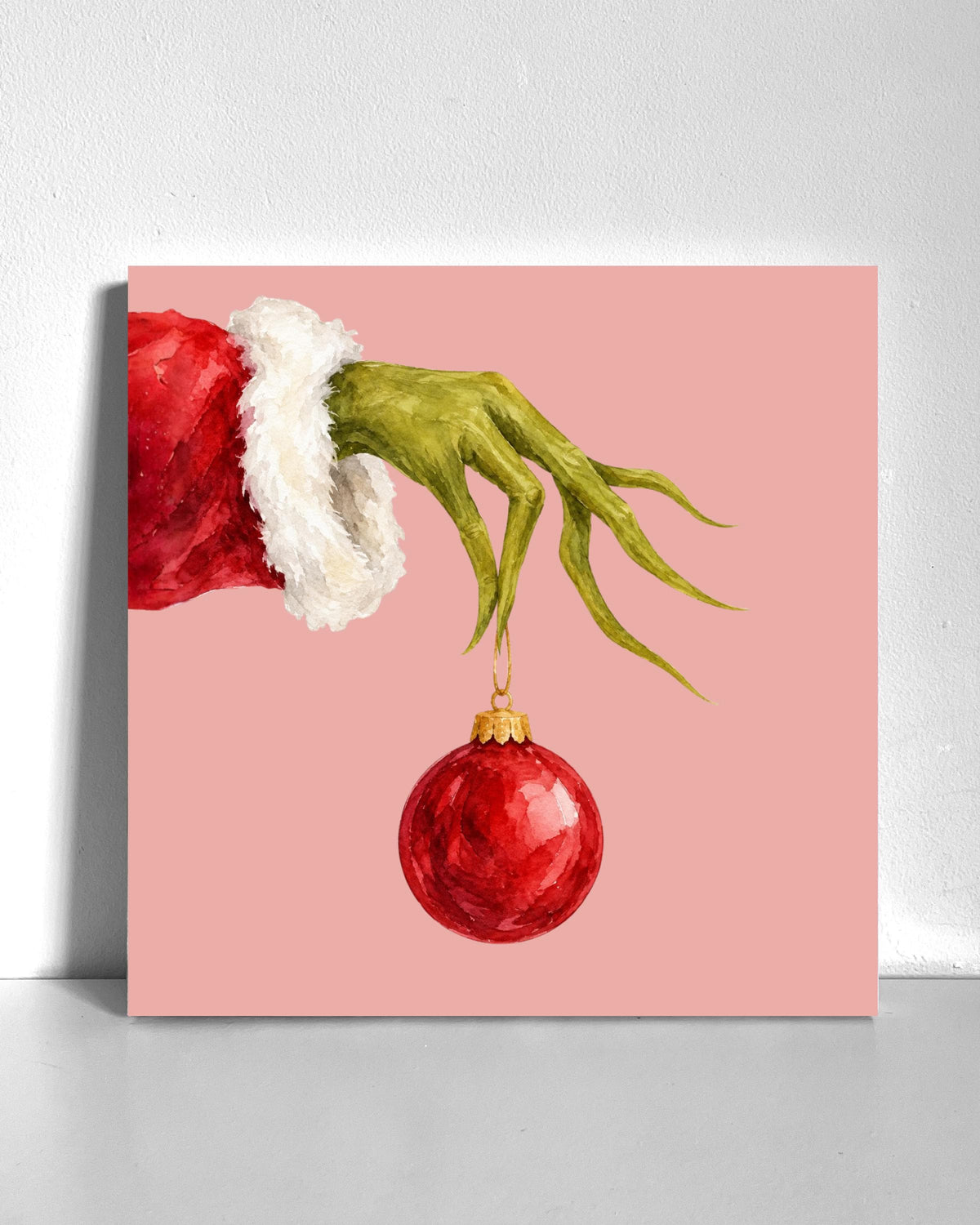 Grinch Hand Bedazzle Canvas Kit